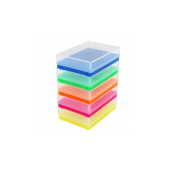 Scientific Specialties PCR Tube Rack, 0.2ml, Assorted, 8x12 Array, 5PK 247677 - main